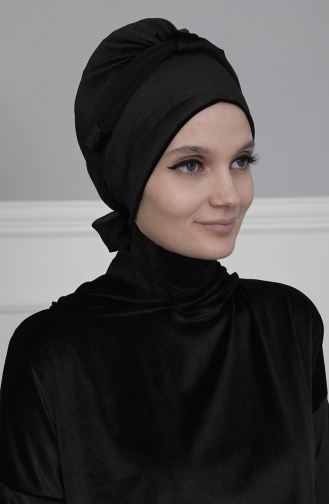 Black Ready to wear Turban 24-03