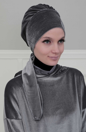 Gray Ready to Wear Turban 49K-05