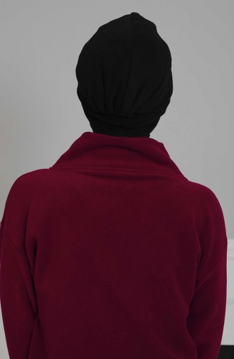 Schwarz Praktischer Turban 4P-01