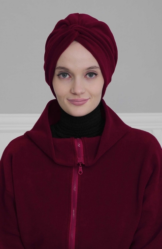 Claret red Ready to wear Turban 4P-03