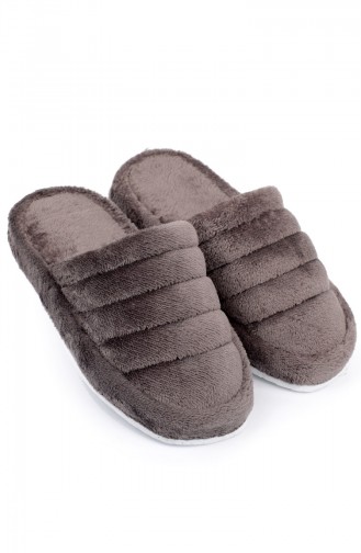 Gray Women`s House Slippers 7821-1