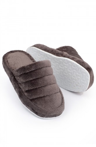 Gray Women`s House Slippers 7821-1