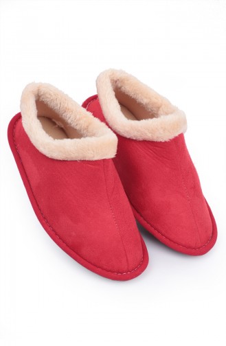 Red Women`s House Slippers 9923-3