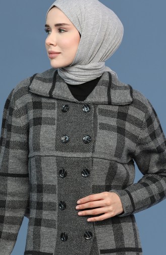 Anthrazit Strickjacke 4001-01