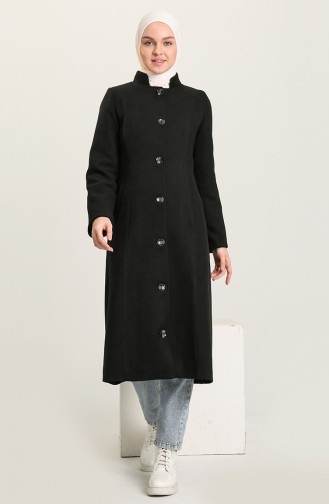 معطف طويل أسود 4001-07