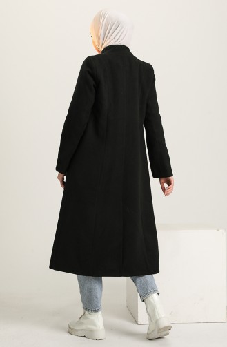 معطف طويل أسود 4001-07