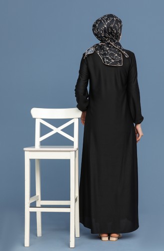 Schwarz Hijab Kleider 1959-01