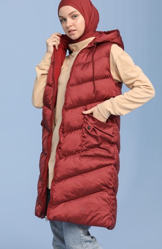 Claret red Gilet 3010-04