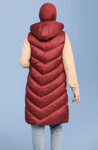 Claret red Gilet 3010-04