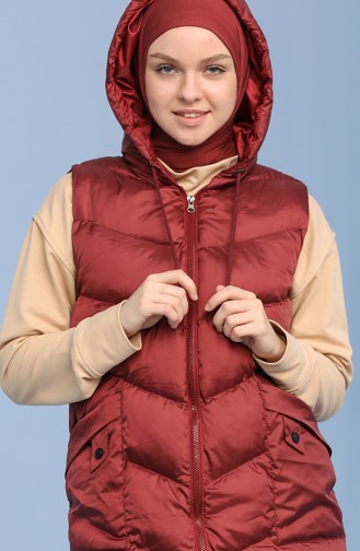 Claret red Gilet 3010-04