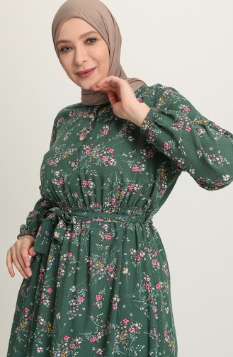 فستان أخضر حشيشي 5068-02