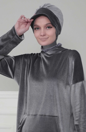 Dunkelblau Praktischer Turban 30K-06