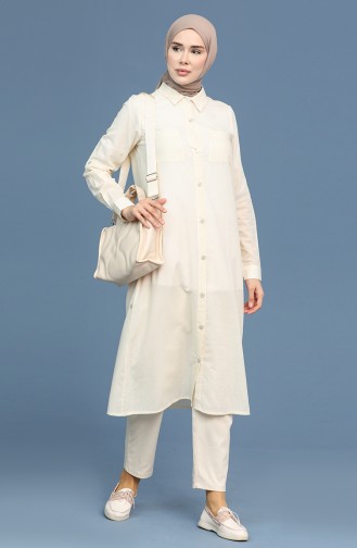 Cream Tuniek 7076-05