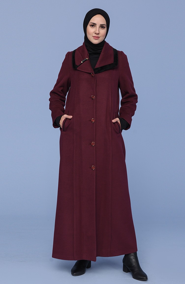 Plum Coat 0443-02 | Sefamerve