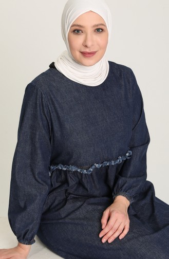 Robe Hijab Bleu Marine 0053-02