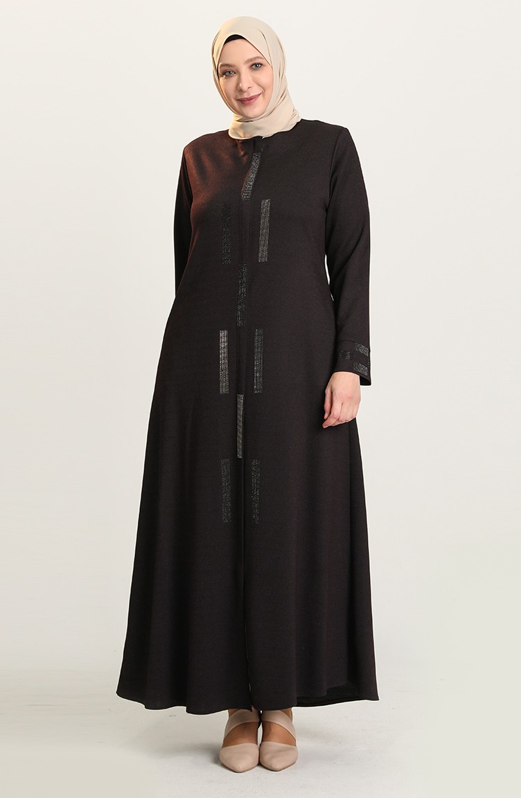 معطف فوقي برقوقي غامق 5037-04