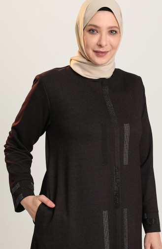 معطف فوقي برقوقي غامق 5037-04
