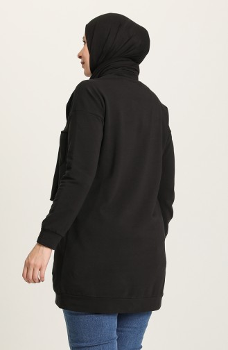 Sweatshirt Noir 1586-01