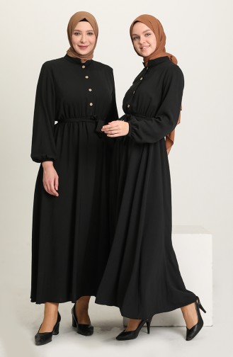 Black Hijab Dress 5024-01