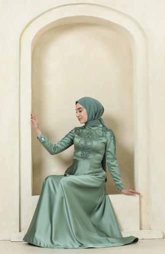 Habillé Hijab Vert 4902-01