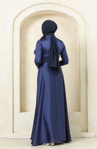 Habillé Hijab Bleu Marine 4902-04