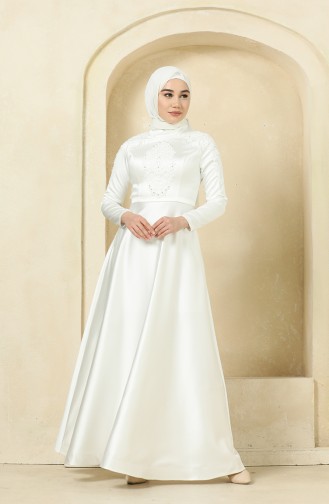 Habillé Hijab Ecru 4902-06