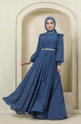 Habillé Hijab Indigo 4917-07
