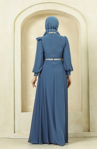 Habillé Hijab Indigo 4917-07