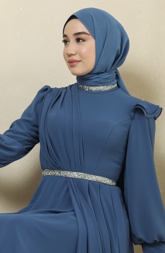 Habillé Hijab Indigo 4917-07