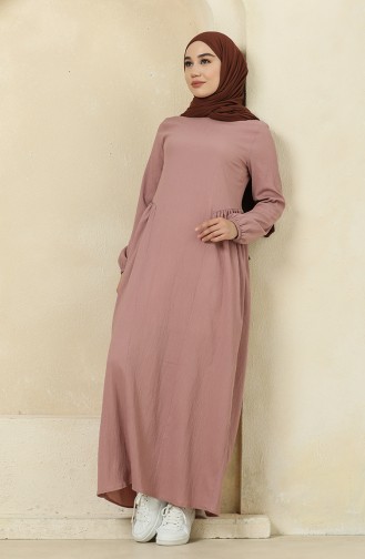Dusty Rose Hijab Dress 1684B-04