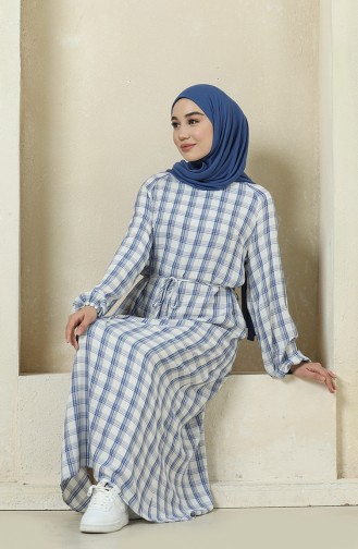 Blue Hijab Dress 1059-01