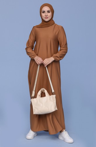 Robe Hijab Tabac 1907-02
