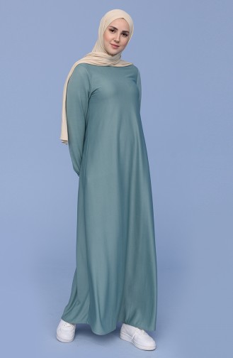Green Almond Hijab Dress 1907-03