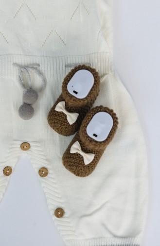 Triko Bebek Patik 6003-05 Kahverengi