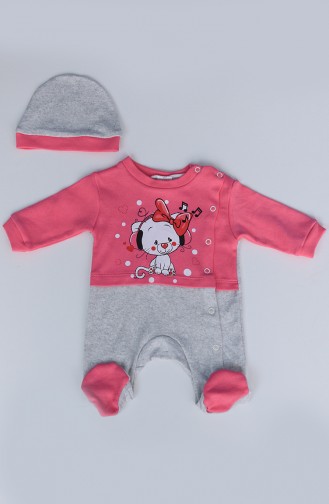 Pink Baby Overalls 5004-03