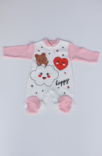 Powder Pink Baby Overall 5013-01