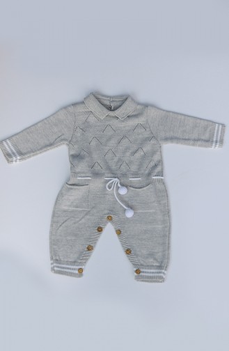 Gray Baby Overall 7004-03