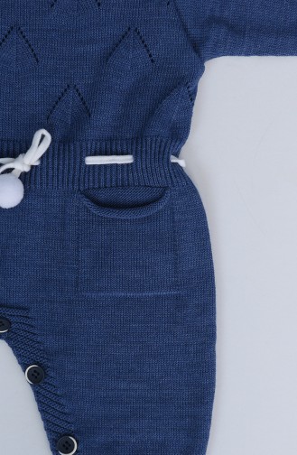 Navy Blue Baby Overall 7004-04