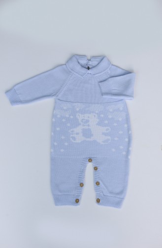 Baby Blue Baby Overalls 7005-01