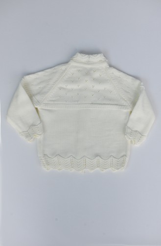 Gilet Bébé et Enfant Ecru 7000-01