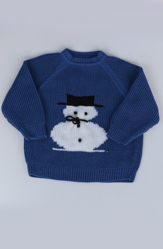 Indigo Langarmige Sweatshirts für Kinder 7001-02