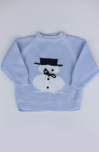 Babyblau Langarmige Sweatshirts für Kinder 7001-03