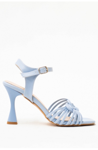 Light Blue High-Heel Shoes 026-02