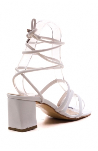 White Summer Sandals 450-01