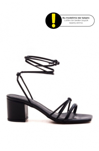 Black Summer Sandals 433-02