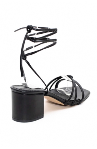 Black Summer Sandals 433-02