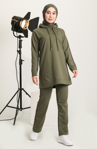 Khaki Jogginganzüge 2060-05