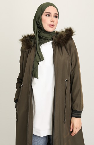 Khaki Winter Coat 1003-04