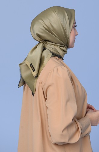 Plain Taffeta Scarf Light Khaki Green 95309-05