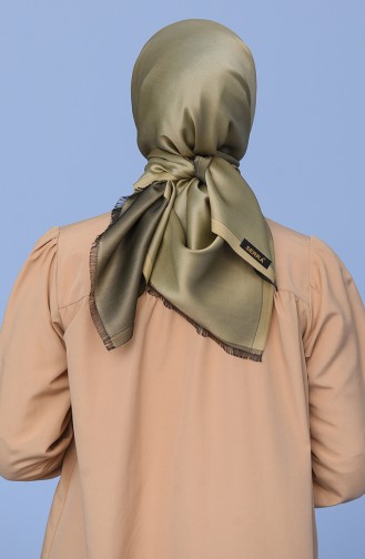 Plain Taffeta Scarf Light Khaki Green 95309-05